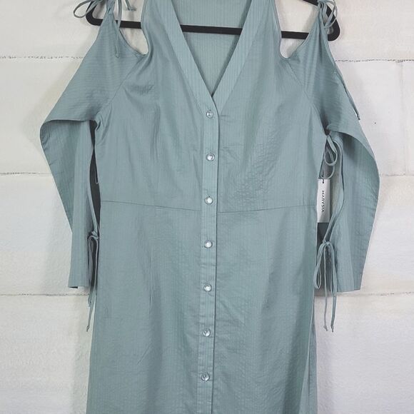 Marysia Swim Bay color Long Sleeve Dress. Size M - Picture 2 of 13